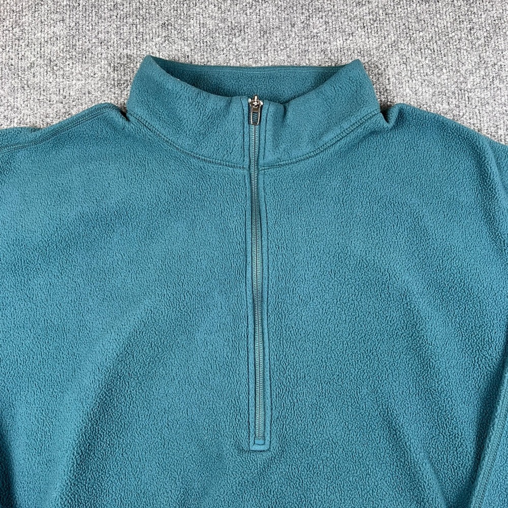 Lululemon Oversized Fleece Half Zip Pullover Mens XXL Teal Blue Jacket LM3DTCS - Picture 6 of 10